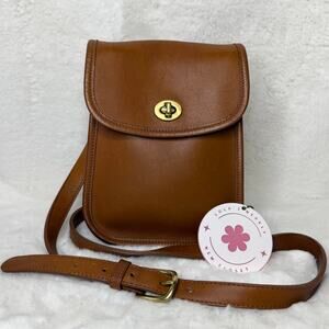 Vintage Coach Project Bag Small SidePack 9978 British Tan Crossbody